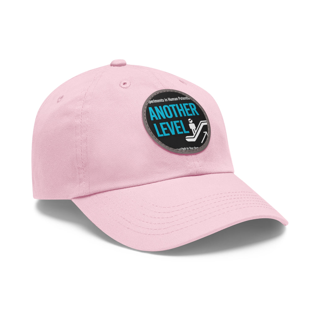 Dad Hat with Leather Patch - 'Another Level' Motivational Cap