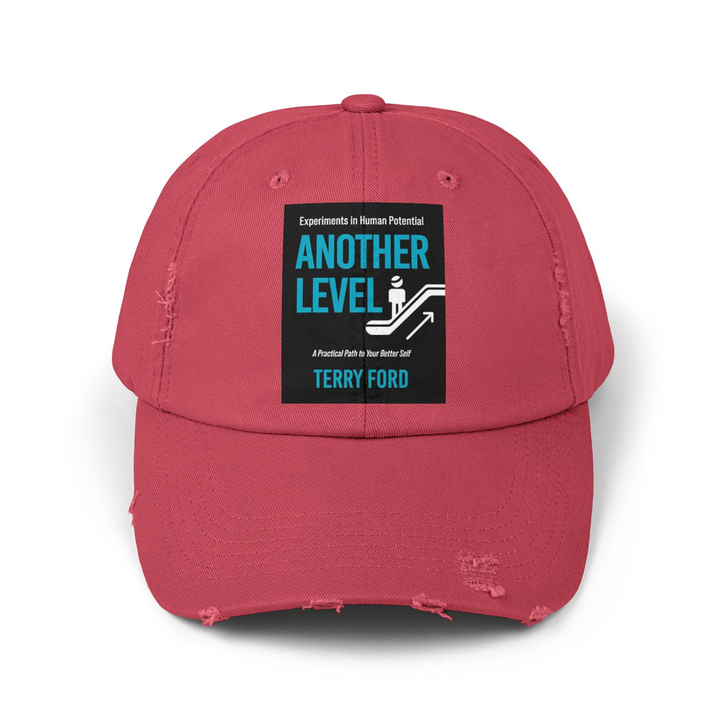 Unisex Distressed Cap - "Another Level" Motivational Hat for Personal Growth & Gifts