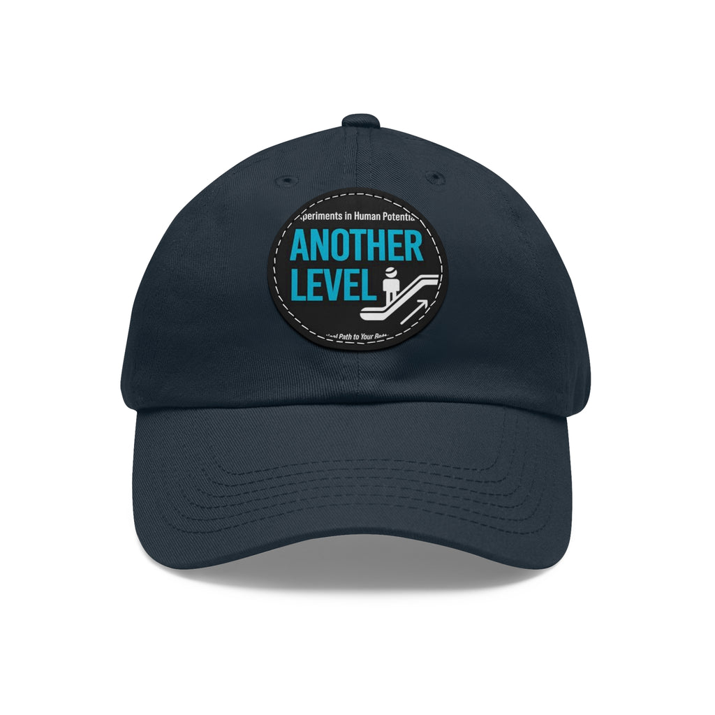 Dad Hat with Leather Patch - 'Another Level' Motivational Cap