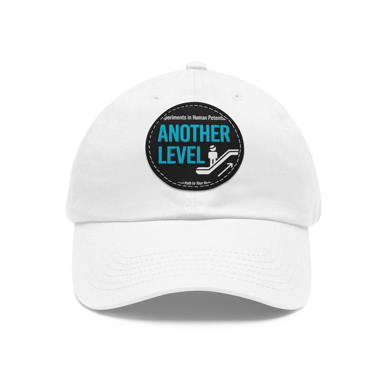 Dad Hat with Leather Patch - 'Another Level' Motivational Cap