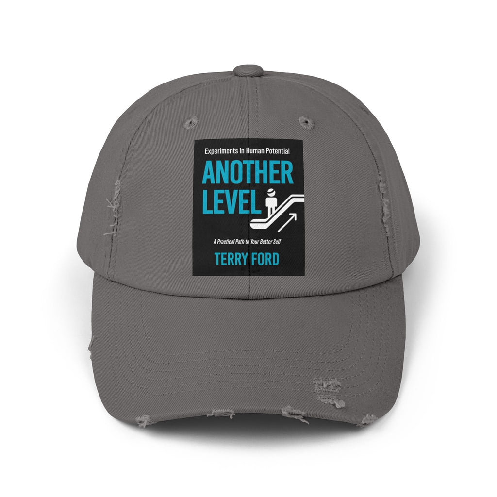 Unisex Distressed Cap - "Another Level" Motivational Hat for Personal Growth & Gifts