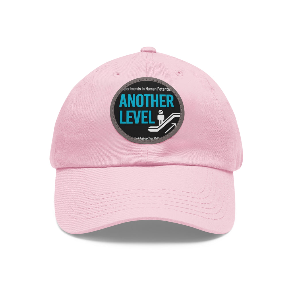 Dad Hat with Leather Patch - 'Another Level' Motivational Cap