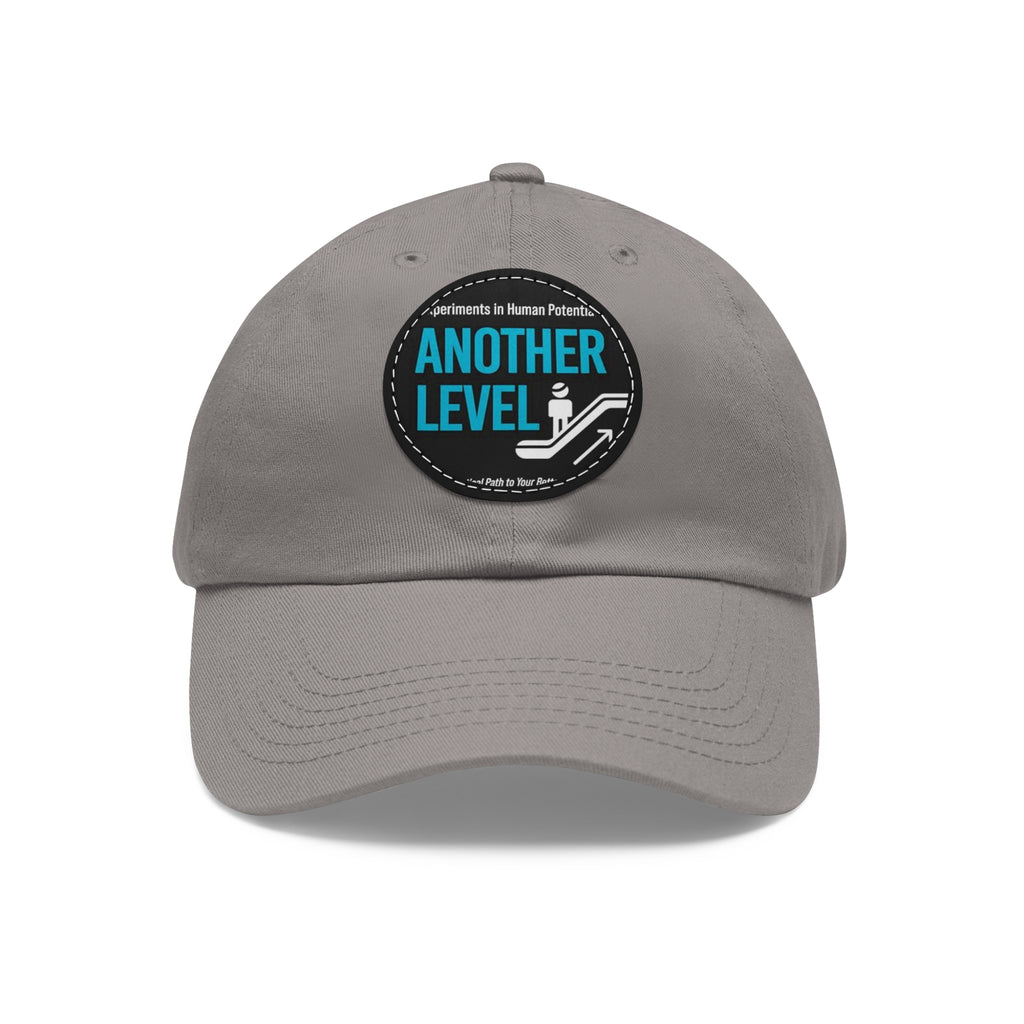 Dad Hat with Leather Patch - 'Another Level' Motivational Cap