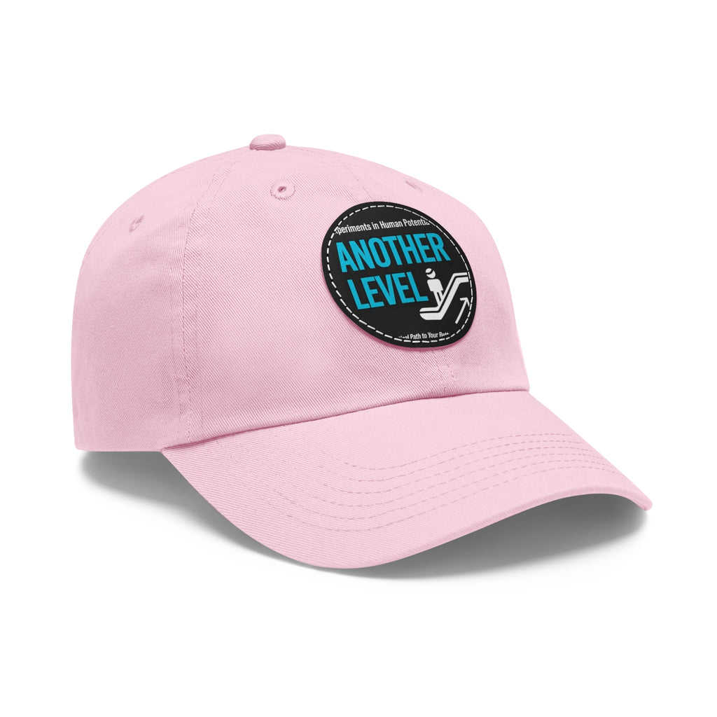 Dad Hat with Leather Patch - 'Another Level' Motivational Cap