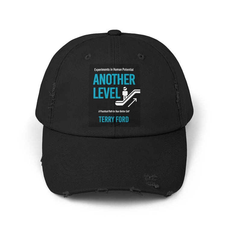 Unisex Distressed Cap - "Another Level" Motivational Hat for Personal Growth & Gifts