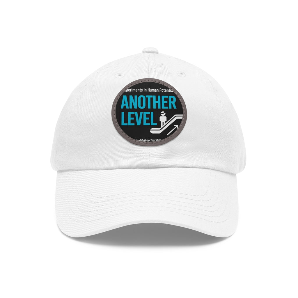 Dad Hat with Leather Patch - 'Another Level' Motivational Cap