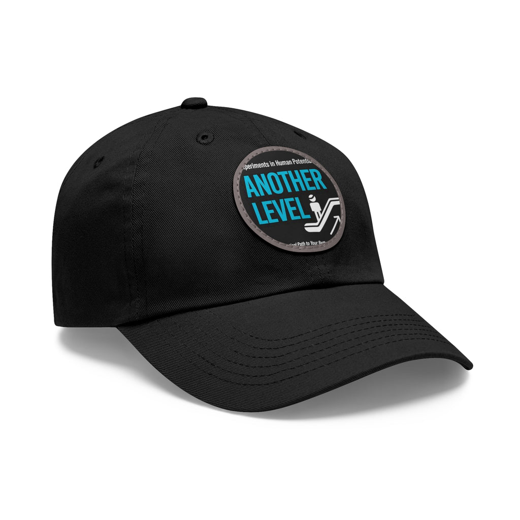 Dad Hat with Leather Patch - 'Another Level' Motivational Cap