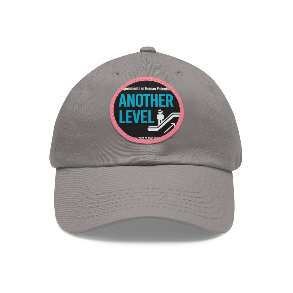 Dad Hat with Leather Patch - 'Another Level' Motivational Cap