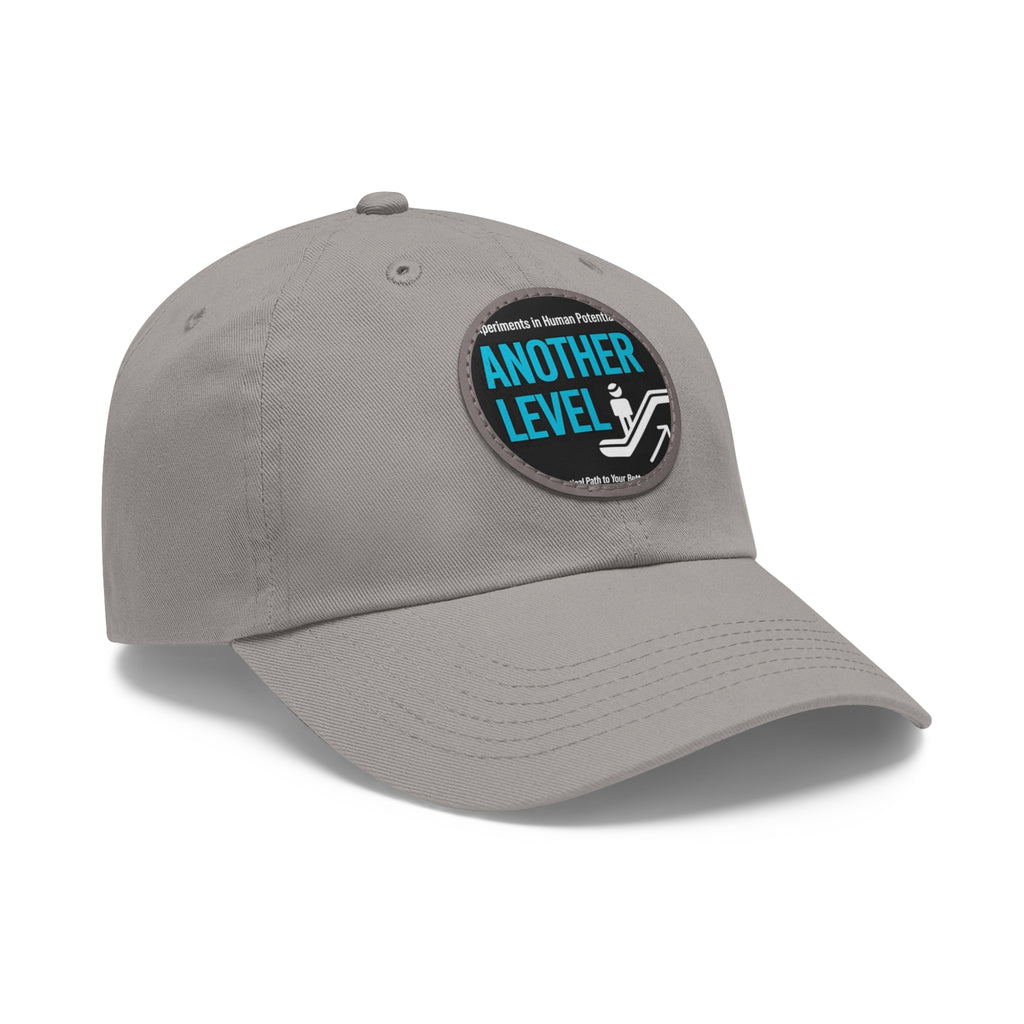 Dad Hat with Leather Patch - 'Another Level' Motivational Cap