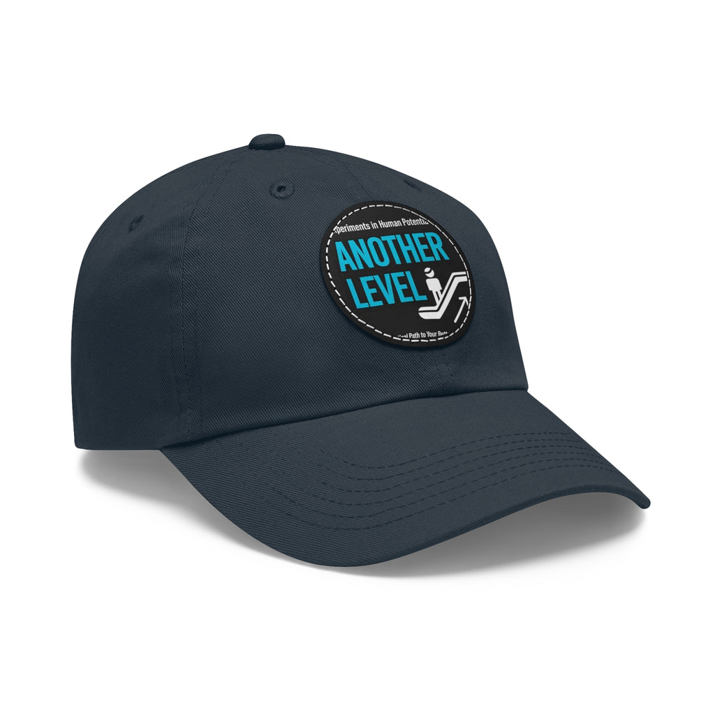 Dad Hat with Leather Patch - 'Another Level' Motivational Cap