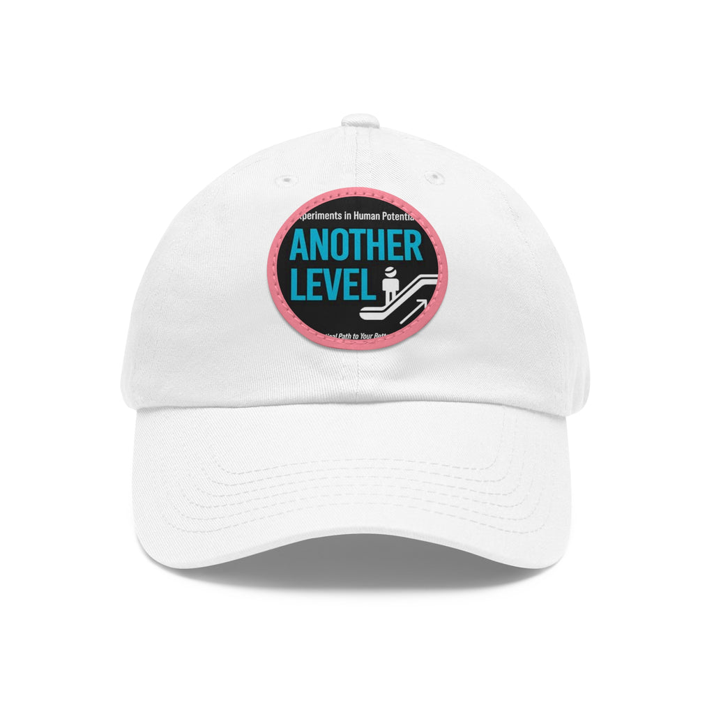 Dad Hat with Leather Patch - 'Another Level' Motivational Cap