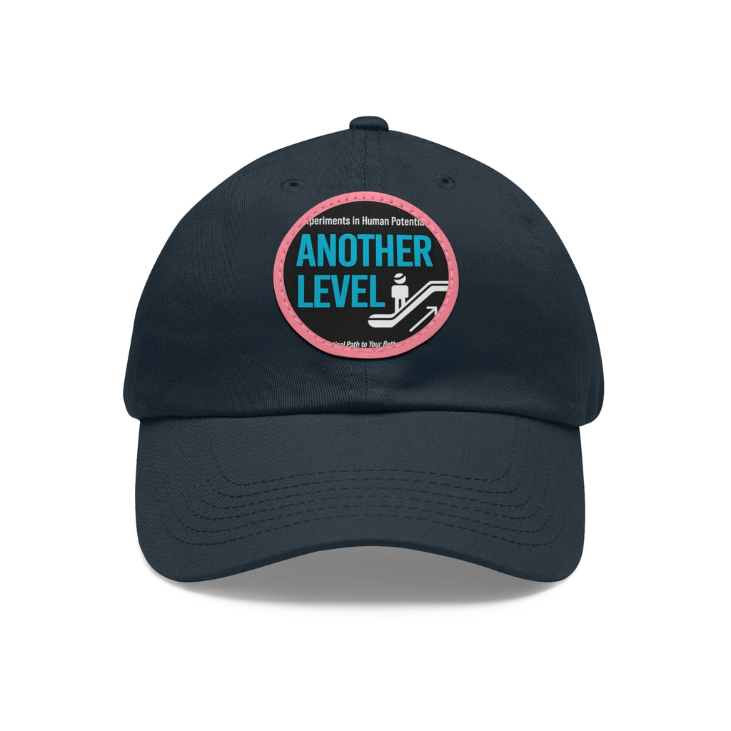 Dad Hat with Leather Patch - 'Another Level' Motivational Cap