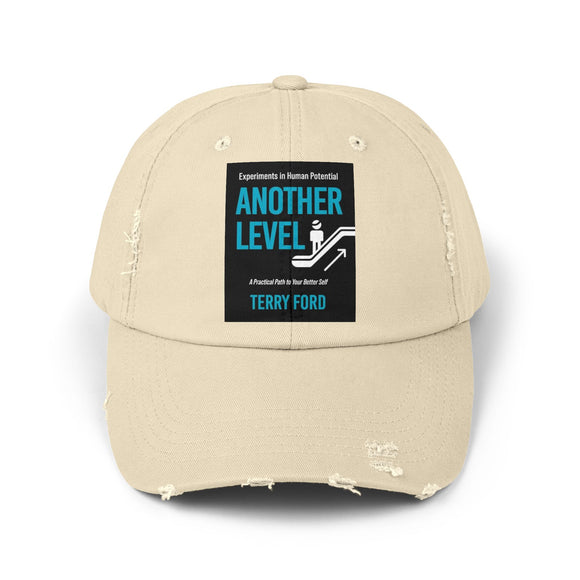 Unisex Distressed Cap - "Another Level" Motivational Hat for Personal Growth & Gifts